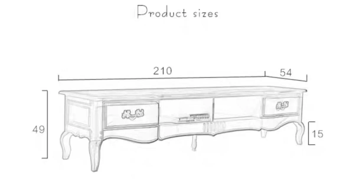 MATEO Premier French Style TV Console - Image 2