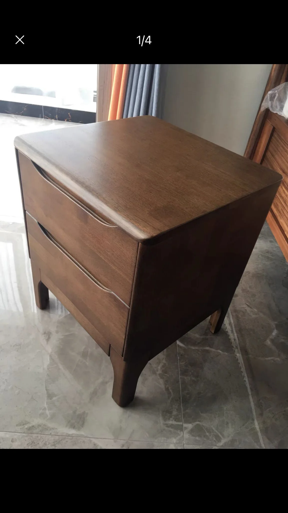 Mateo Scandinavian Solid Wood BedsideTable