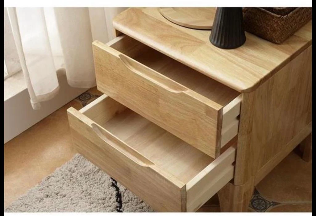 Mateo Scandinavian Solid Wood BedsideTable - Image 2