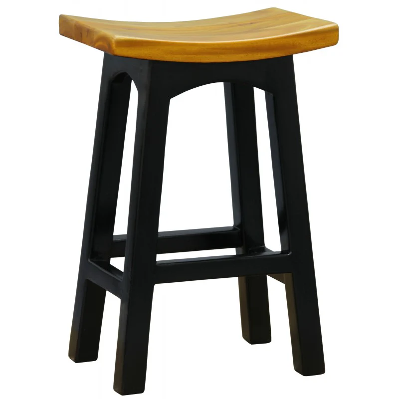 MP - Amst Solid Teak Timber 67cm Counter Bar Stool, TEK168 BR 067 WD - Image 5