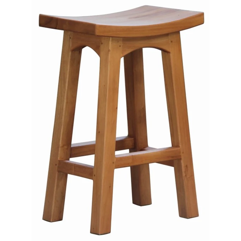 MP - Amst Solid Teak Timber 67cm Counter Bar Stool, TEK168 BR 067 WD - Image 8
