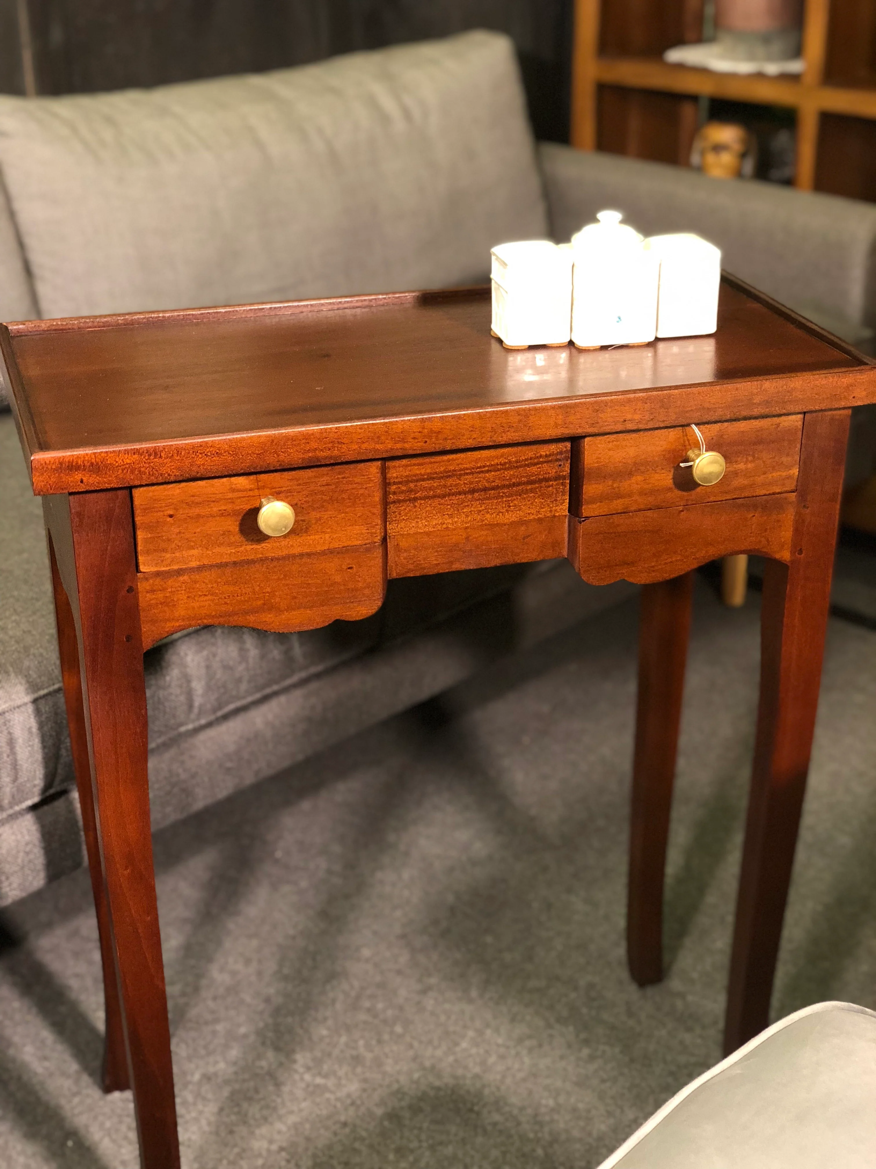 Signature Console Table 2 Small Drawers TEK168 PT 002 QA Desk ( Chocolate Colour ) - Image 3