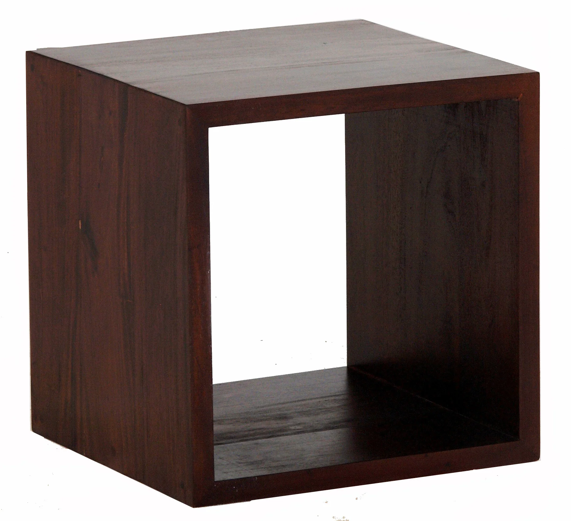 Minimalist Teak Cube Display 1 Shelf TEK168 CU 001 RPN ( White Colour ) - Image 3