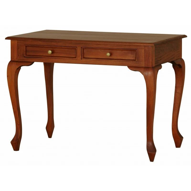 WAREHOUSE SALE Queen Anna Solid Wood Timber 2 Drawer French Writing Desk Executive Table TEK168 DK 002 QA ( Discount Price $599, now Special Price $499 )