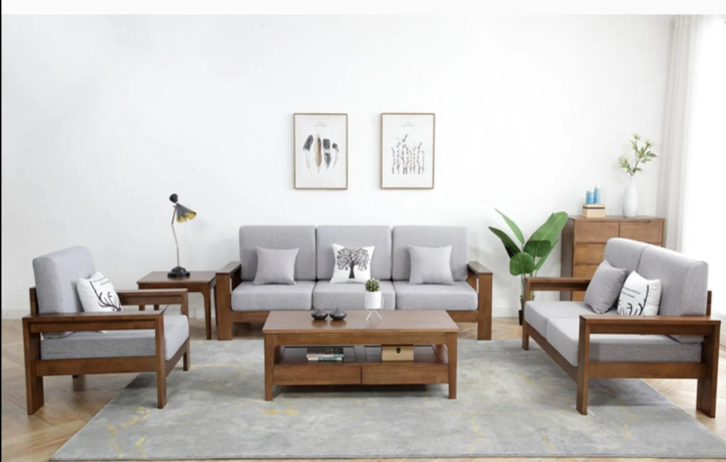 NORA Scandi Japanese Daybed Sofa Solid Wood Nordic ( Select From 3 Sizes ) - Image 12