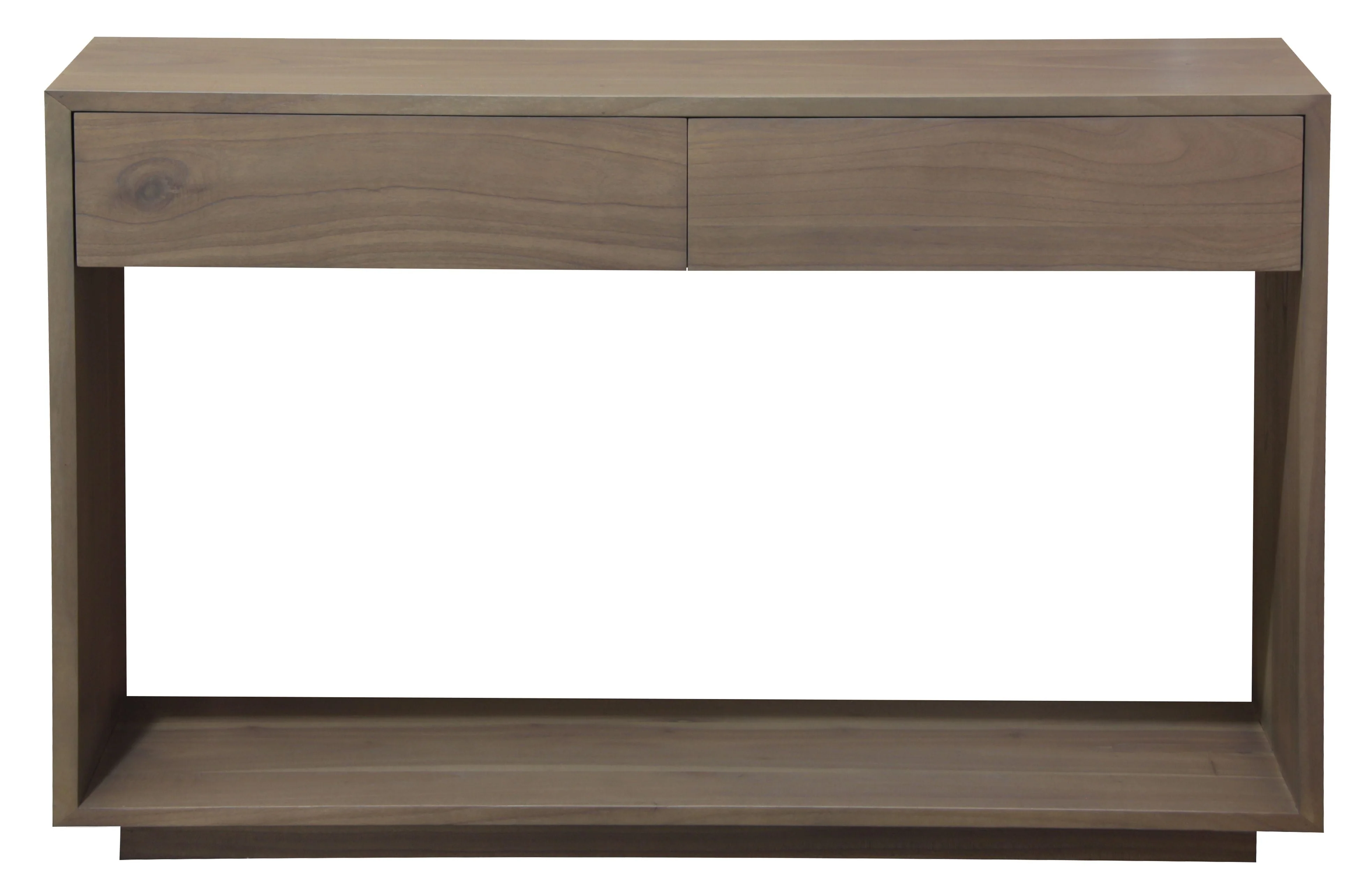 OSCAR WYNHAM 2 Drawer Sofa Table Teak Solid Wood - ST 002 NM - Image 6