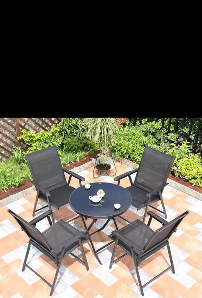 Mateo Outdoor Foldable and Rattan Table Set - Image 8