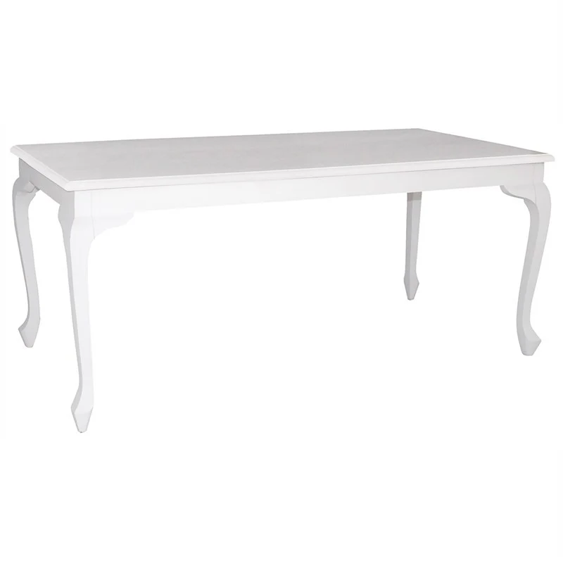 Queen Anna Solid Teak Wood Timber 180cm Dining Table - TEK168 DT 180 100 QA (Mahogany Colour )