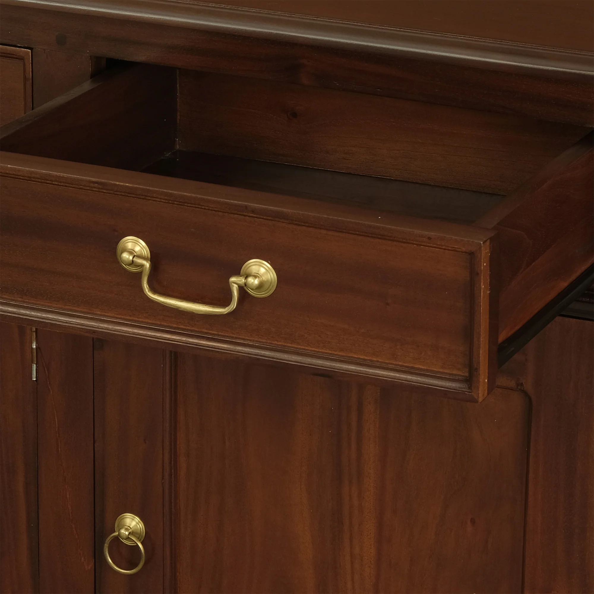Queen Anna Solid Teak Wood Timber 4 Door 4 Drawer 200cm French Buffet Sideboard Table - White TEK168 SB 404 QA ( Picture for Reference Only ) - Image 15