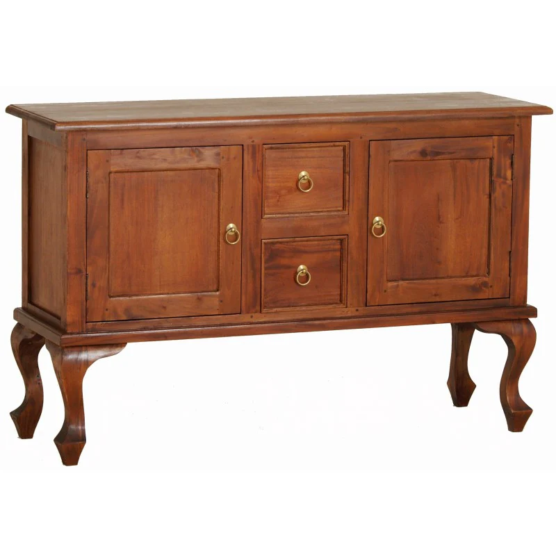 Queen AnnMary Solid Timber 2 Door 2 Drawer Sofa Table Buffet, 130cm, TEK168 ST-202-QA-M