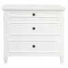 RADISSON Beau Teak Timber 3 Chest of Drawer Dresser, White - Image 10