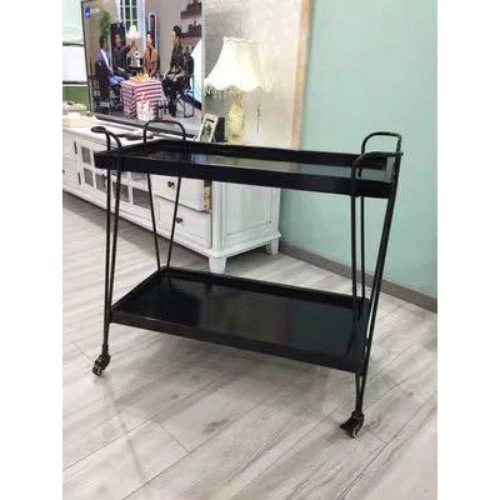 RAELYNN Solid Wooden Bar Trolley Stand - Image 5