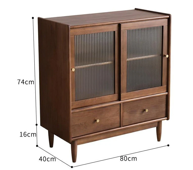 SAMUEL Solid Wood Wine Cabinet Sideboard Kitchen Storage - Image 10