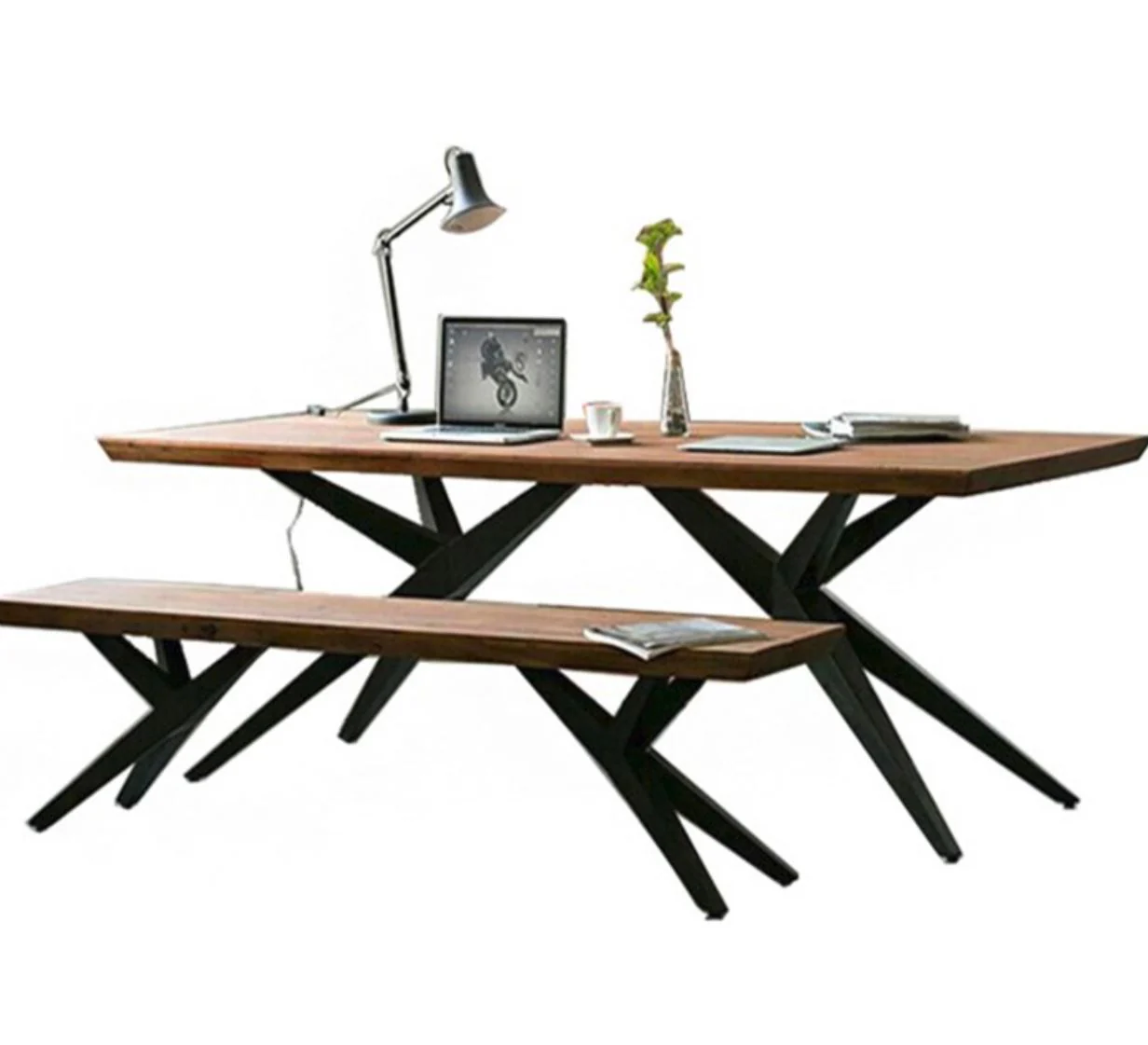 SCARLETT Modern Rustic Dining Table - Image 3