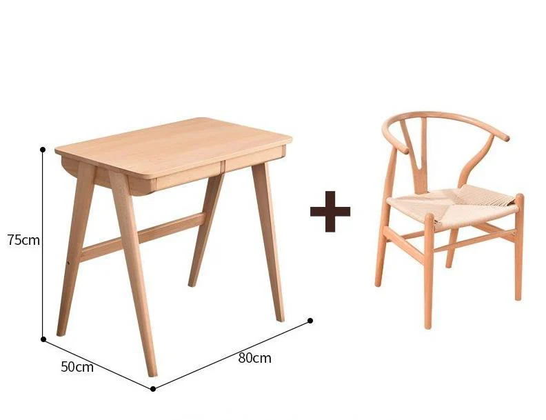 SEBASTIAN Solid Wood Modern Japanese Writing Desk - Image 18