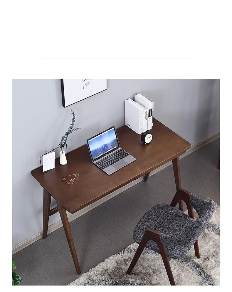 SEBASTIAN Solid Wood Modern Japanese Writing Desk - Image 34