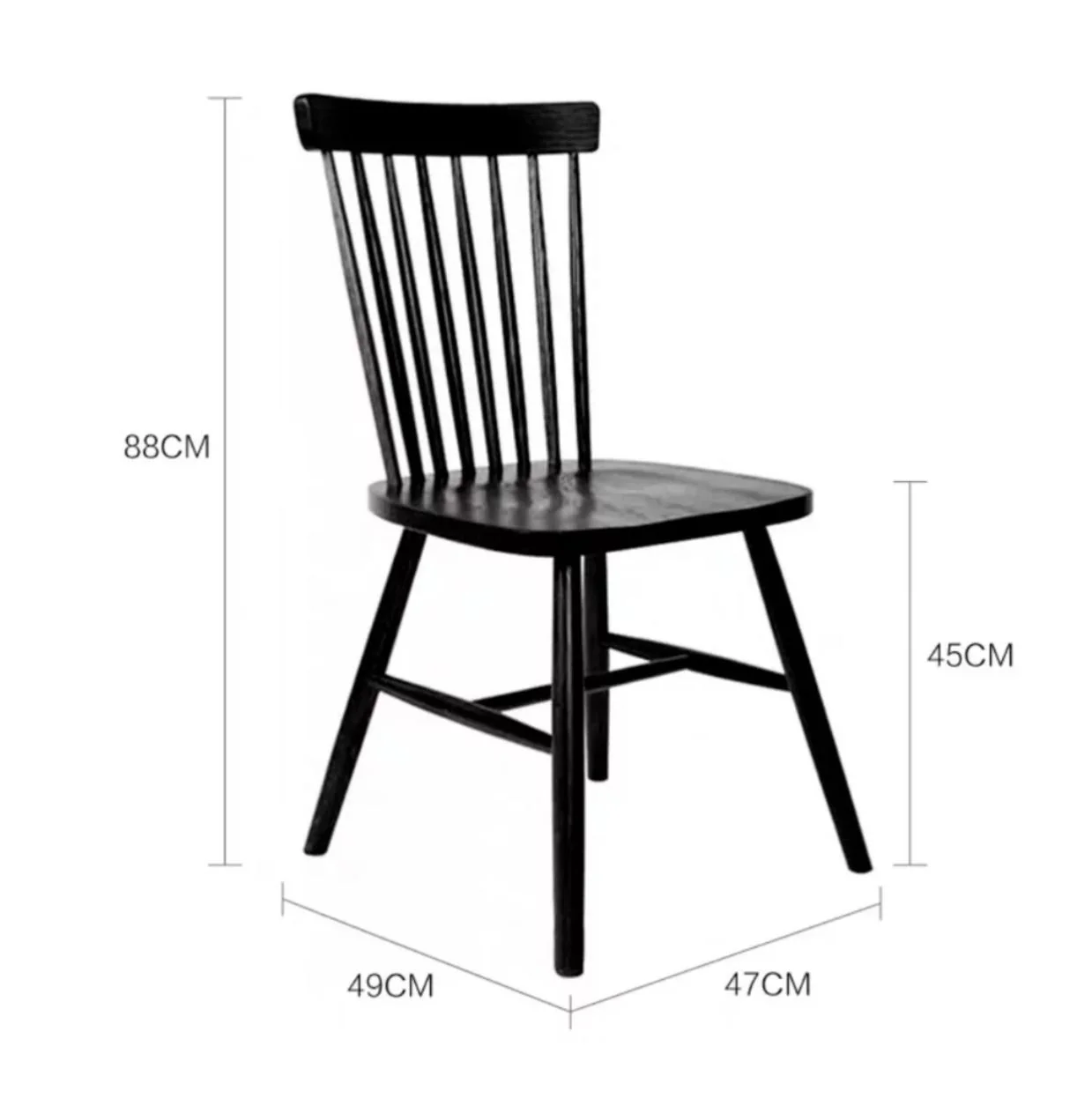SIGNE Solid Hard Wood Dining Bench / Chair - Image 6