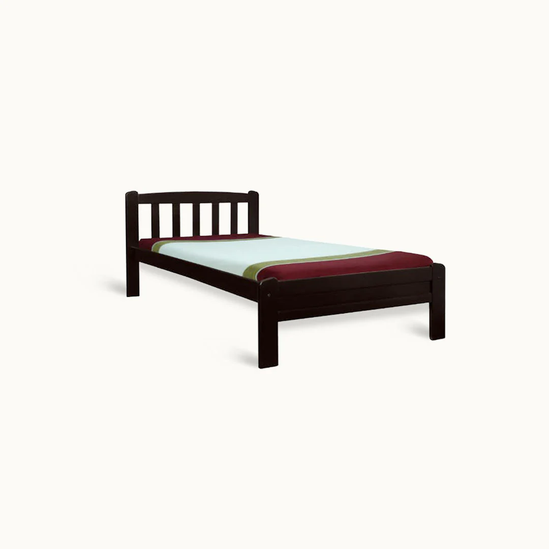 STEVIE Bed Frame Solid Wood Super Single Caramel Color - Image 2