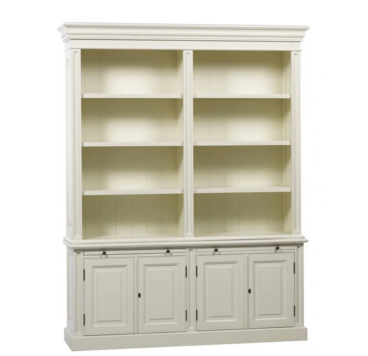 Tasmania Bookcase, Bookshelves with 4 Doors TEK168 BC 400 PN SPO 180 WH ( White Colour )