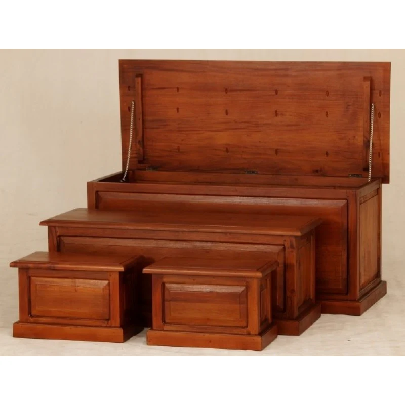 Tasmania Treasure Box Duvet Blanket Box Set of 4 Piece ( Price for Set of 4 Box Small Medium Large ) TEK168BS 100 BX set of 4 ( Chocolate Colour ) - Image 3