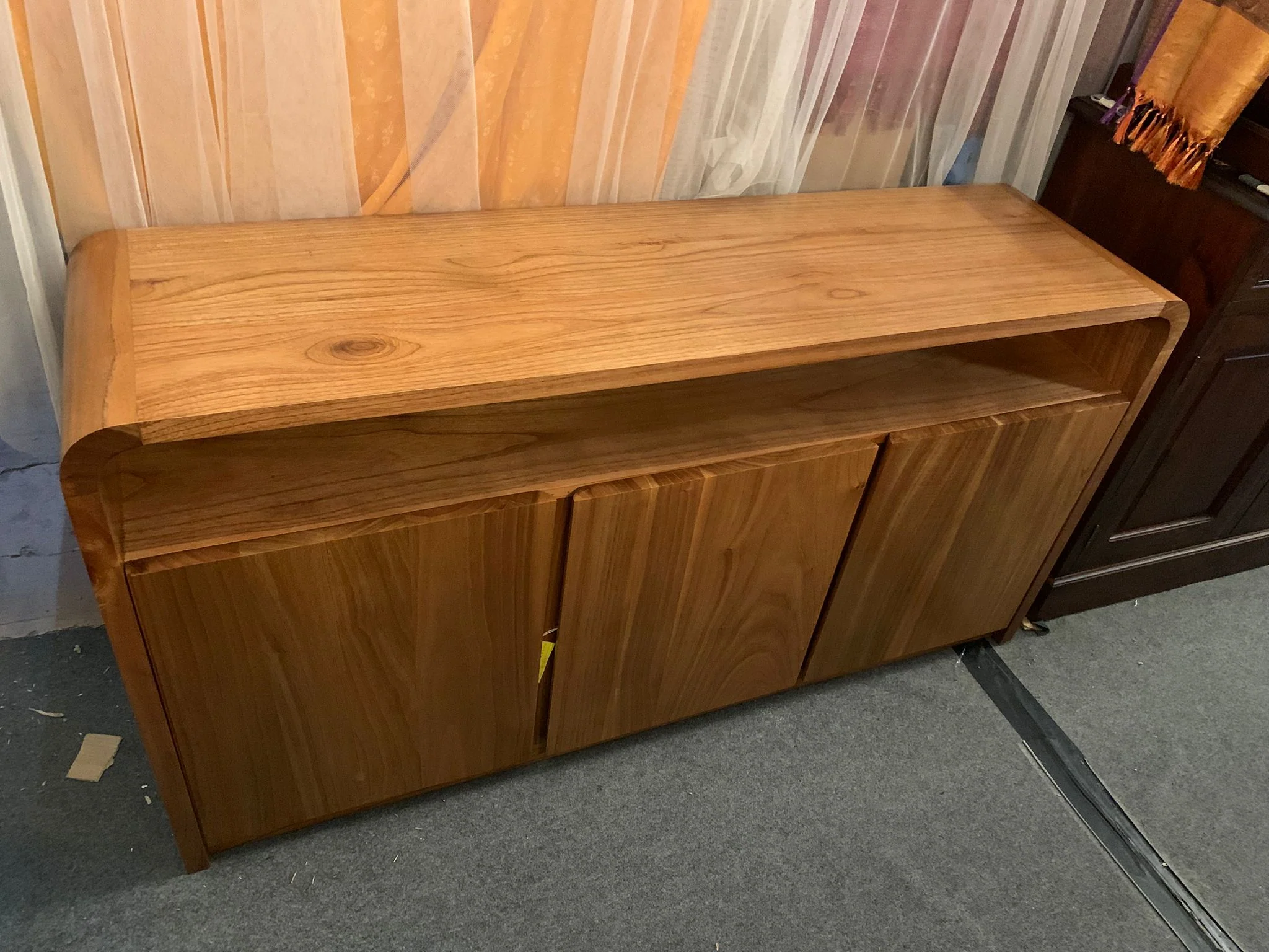 Teak Gatsby Solid 3 Door Buffet Sideboard TEK168 SB 300 GTY (WN) (NI) 150x40x78cm - Image 4