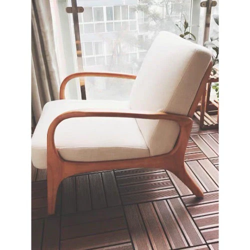 Valentina Scandinavian Armchair Solid Wood - Image 3