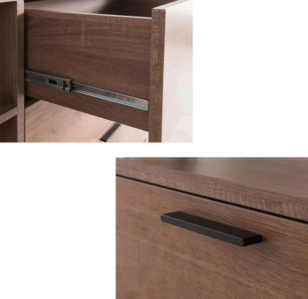 CLARA Industrial Solid Oak Sideboard Buffet - Image 3