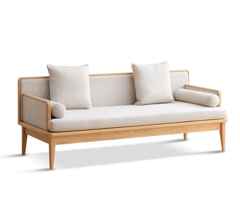 William Nordic Solid Wood Sofa Daybed Modern Minimalist - Image 4