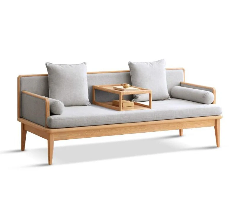 William Nordic Solid Wood Sofa Daybed Modern Minimalist - Image 7