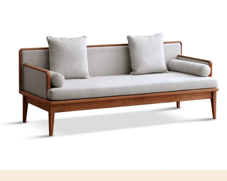 William Nordic Solid Wood Sofa Daybed Modern Minimalist - Image 9