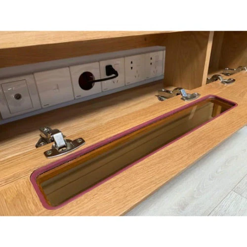 WILLOW TV Console Solid Wood Entertainment Unit ( Select from 6 Size ) - Image 4